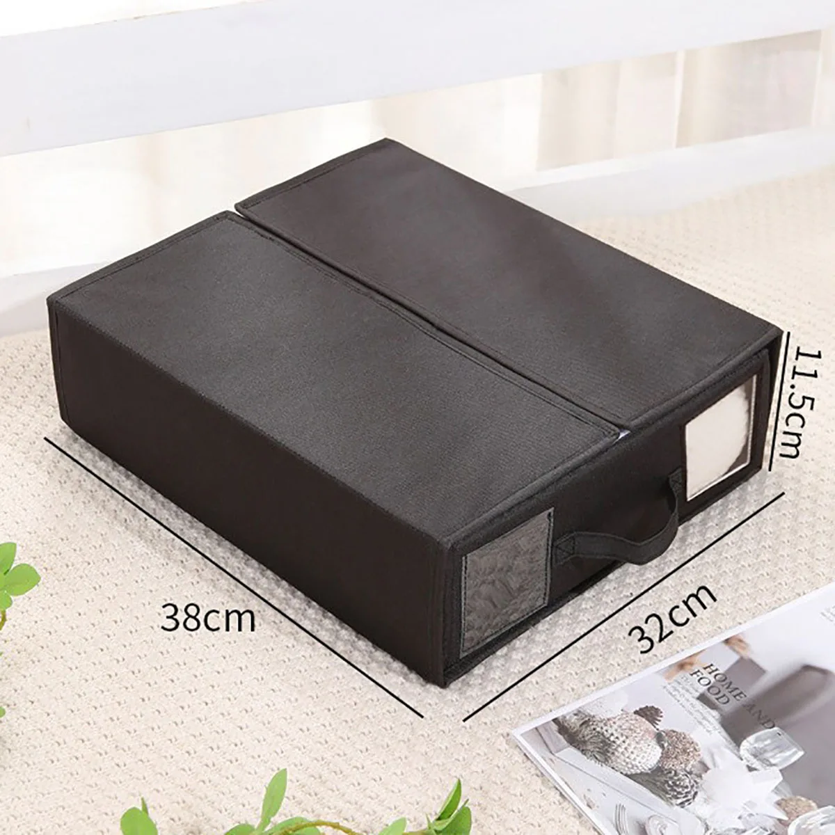 Creative Bed Sheet Storage Box Clothing Fabric Sheet  Organizer Wardrobe Blanket Quilt Cover Non-woven Storage Box 5