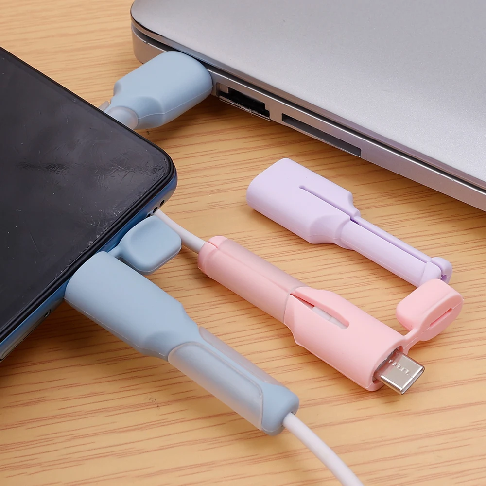 Silicone Cable Winder Protector - Dustproof & Anti-Break Protective Sleeve