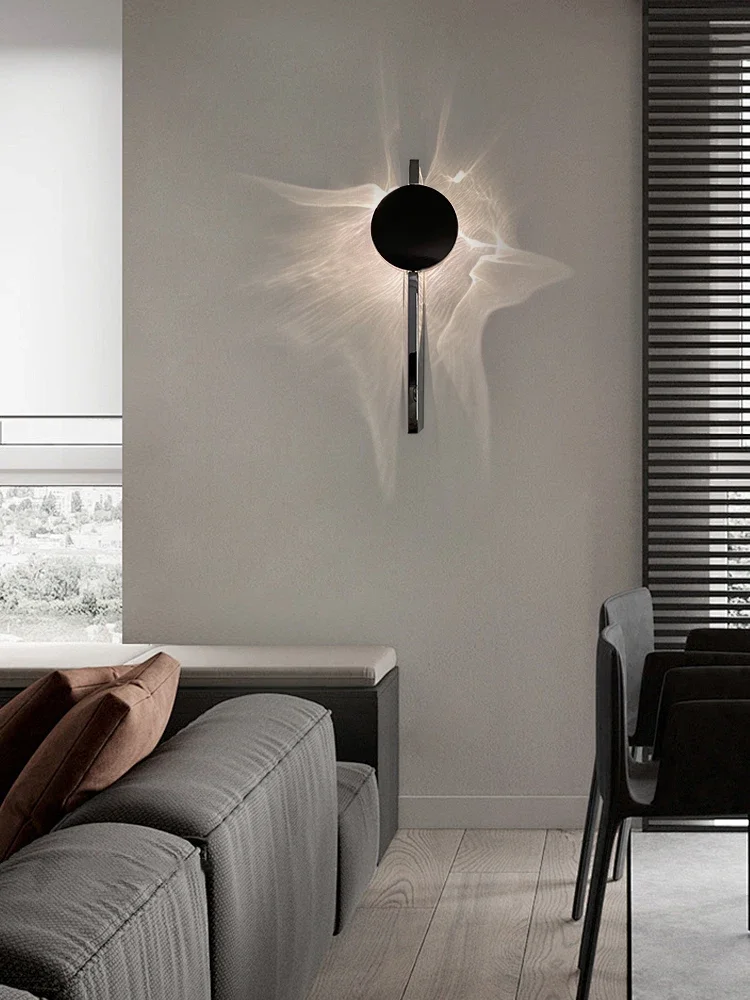 Minimalist LED Lamp Living Room Background Wall Lamp Foyer Bedroom Bedside LED Wall Aisle Atmosphere Creative Hanging