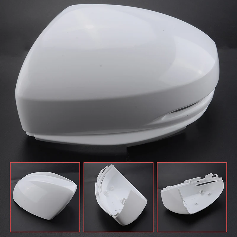 혼다 피트 재즈에 맞는 신호 램프 구멍이있는 백미러 하우징 사이드 미러 커버 2014 2015 2016 2017 2018 자동차 액세서리