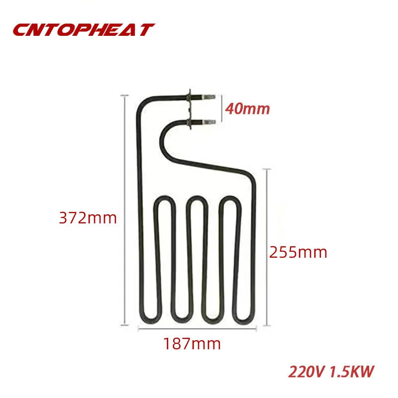 220V 1500W Sauna Heating Element Stainless Steel 304 Industrial Tubular Oven Heater Hot Air Heating Element