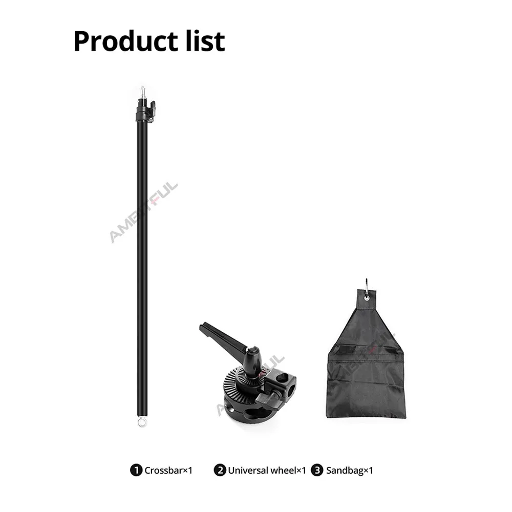 76-139cm / 30"-55" Studio Photo Telescopic Boom Arm Top Light w/ Sandbag for Speedlite / Mini Flash Strobe