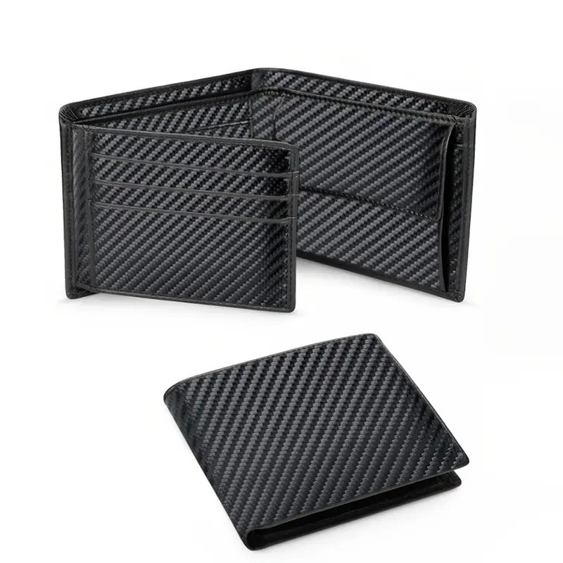 Wallets Mens Slim RFID Blocking with Coin Pocket  2 Banknote Compartments 10 Credit Card Holders Wallet for Men - Image 7