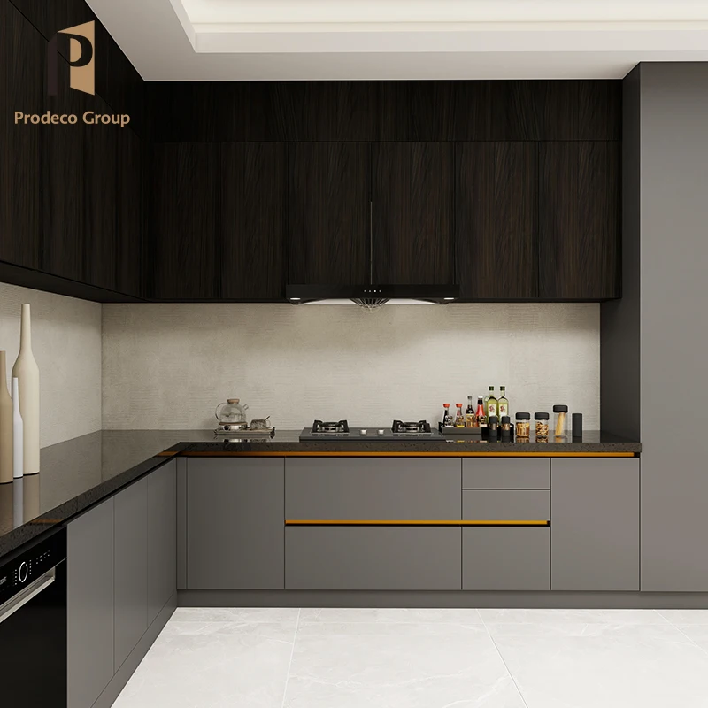 House Smart Melamine Kitchen Cabinet Luxury Modern Kitchen Cabinets