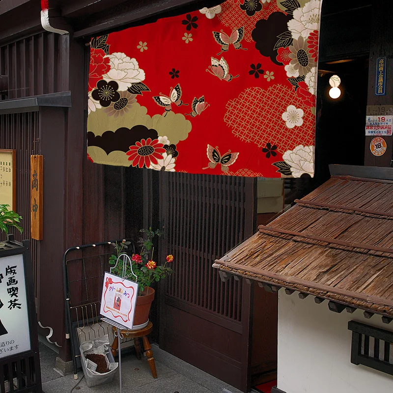 Japanese Decorative Hanging Curtain Restaurant Door Head Short Curtain Store Half Curtain Kitchen Cloth Curtain Noren 4