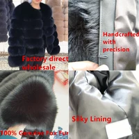 QUEENTINA Fox Fur Coat Real Winter Women'S Fashion Brown 2025 Leather And Skin Clothing Natural New In Coats & Jackets Outerwear - Image 5