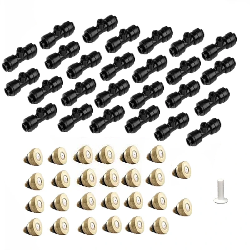 

6Mm Atomizing Nozzle Copper Spray Nozzle Low Pressure Sprayer For Garden Watering Mist
