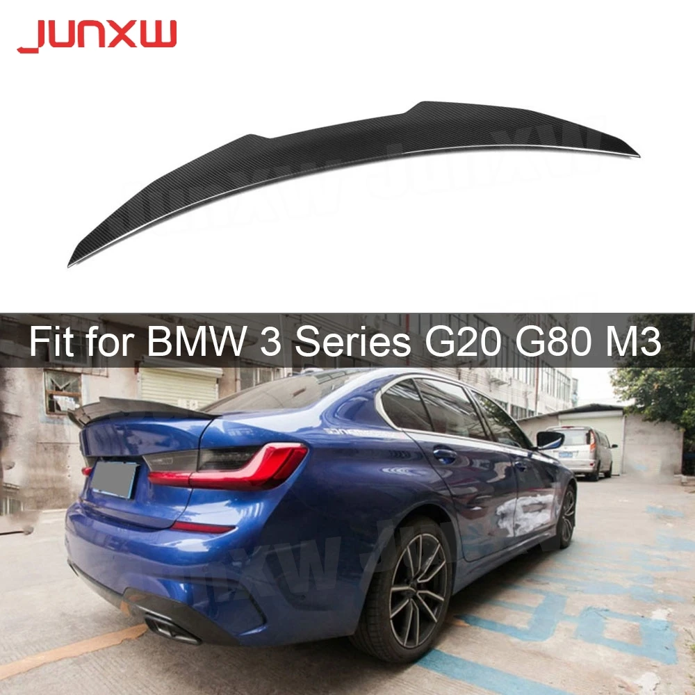 

Carbon Fiber Car Rear Trunk Lip Spoiler Boot Wings For BMW 3 Series G20 G80 M3 320i 325i 330i M340i 2019-2022
