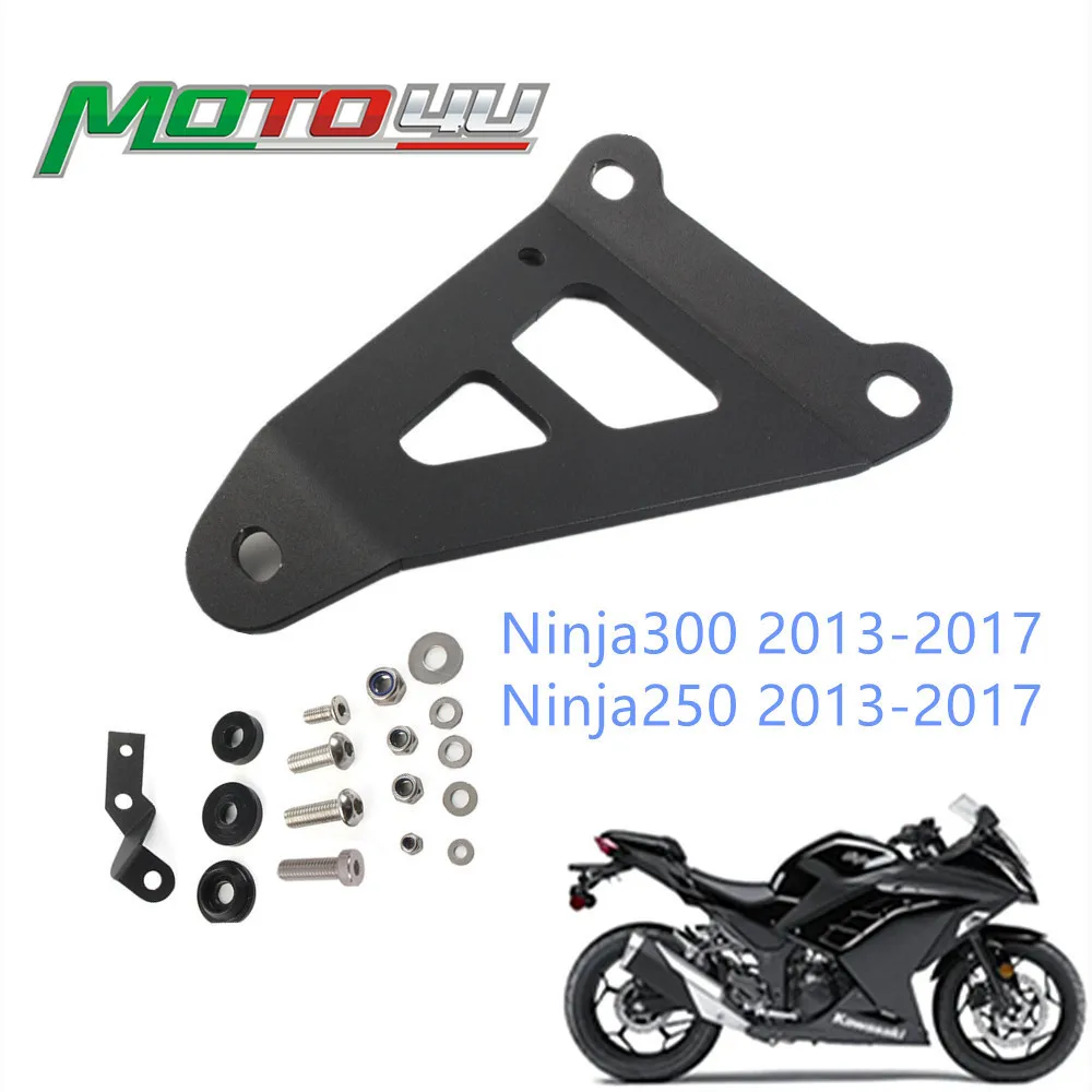 

MOTO4U для KAWASAKI NINJA300 NINJA 250 K300 2013 2014 2015 2016 2017 мотоциклетная алюминиевая выхлопная вешалка комплект кронштейна глушителя
