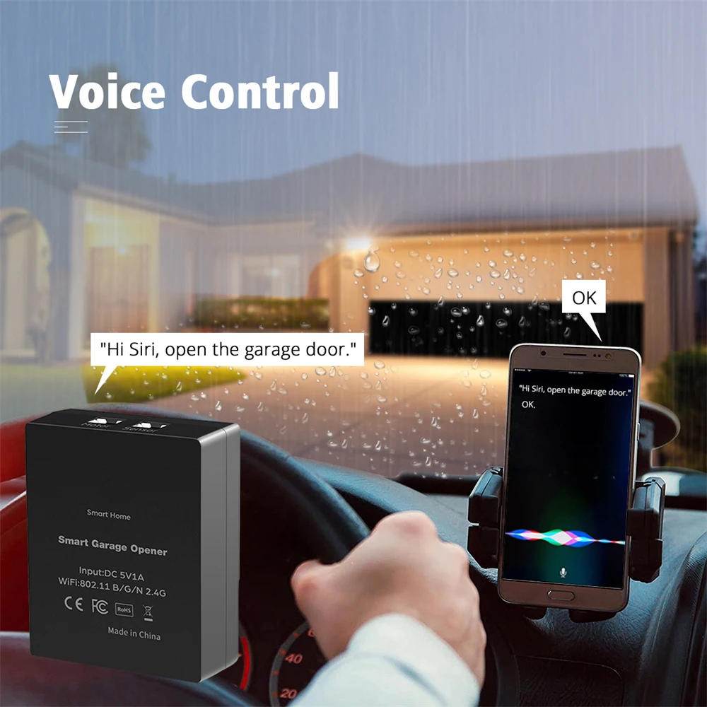 

Управление дверью роликовым затвором, Продвинутая технология, простое дистанционное управление, удобная домашняя Автоматизация, бесшовная интеграция с Homekit