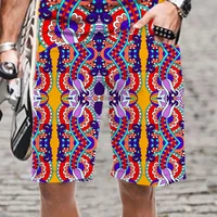Harajuku 3D Ethnic Exotic Patterns Printed Beach Shorts Men Summer Vintage Swim Pants Fashion Streetwear Cool Trunk Board Shorts 2