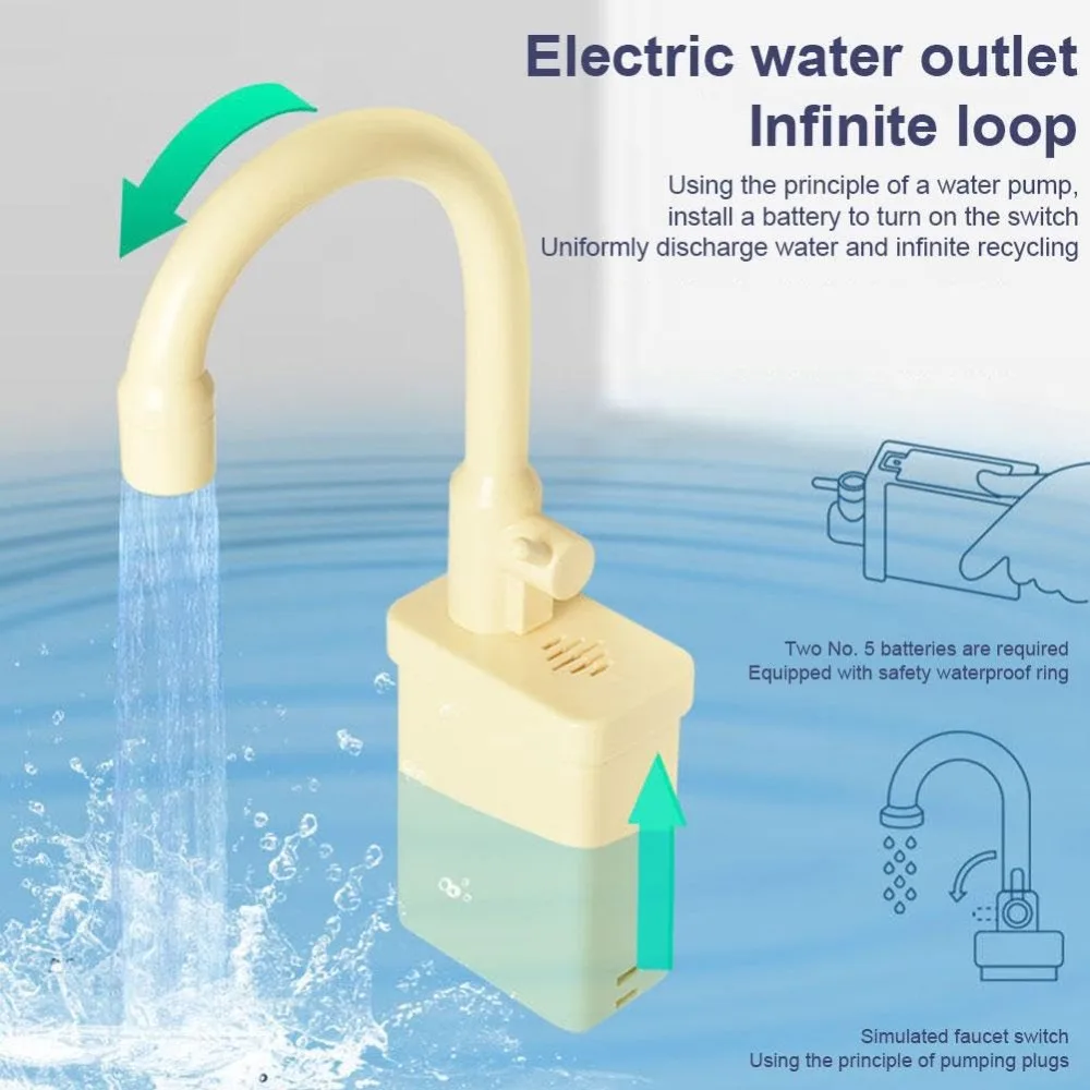 Rotatable Kitchen Faucet Toys With Running Water