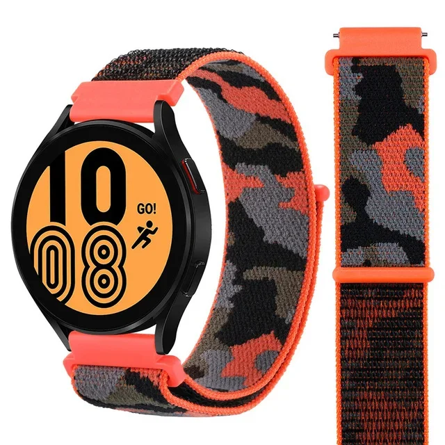 Camouflage Nylon Loop Sport Strap - 22mm Watch Band