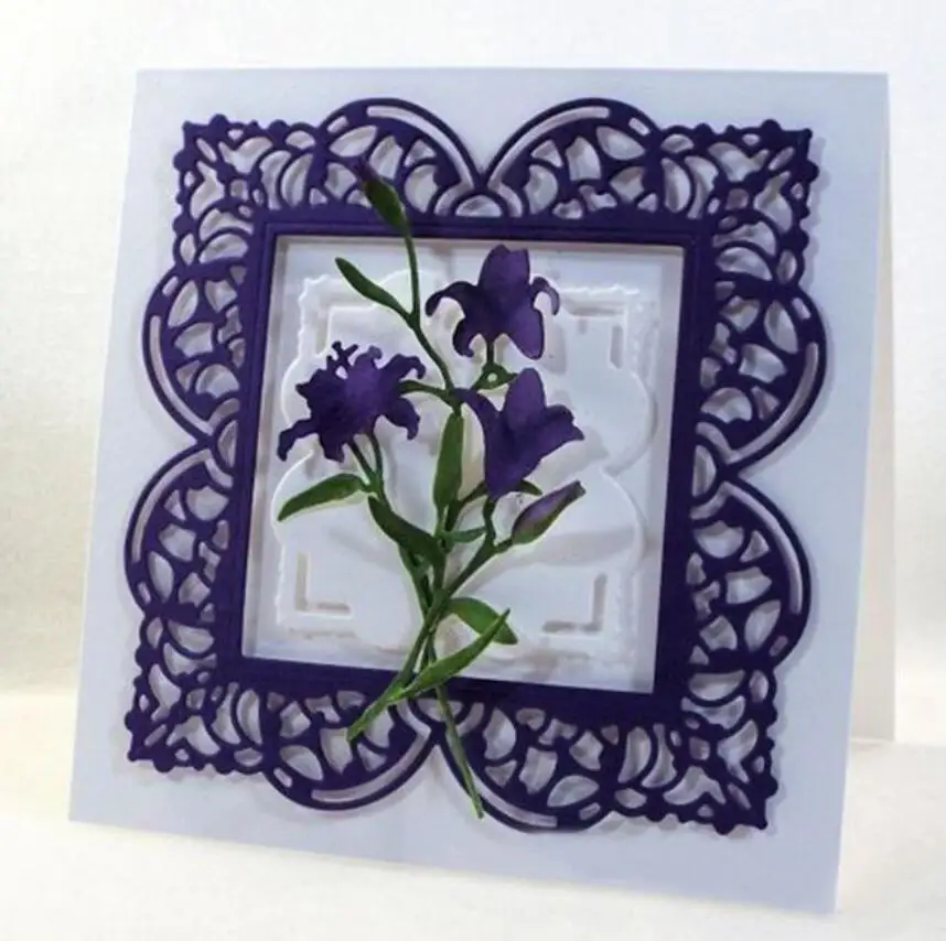 Description Picture 4 of itemFrame background border metal cutting dies cut mold Scrapbook paper craft knife mould blade punch Embossing stencils template