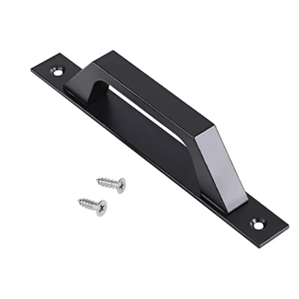 Description Picture 3 of itemBarn Door Pull Handle Heavy Duty Black Iron Hot Bed Sliding Push Pulls Gate Shed Garage Cabinet Door Handle Furniture Hardware