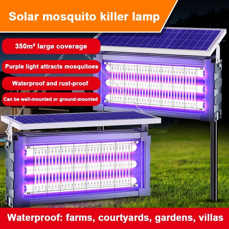 รูปสินค้า Solar LED เครื่องดักยุงสวนกลางแจ้ง ฆ่ายุงอัตโนมัติ