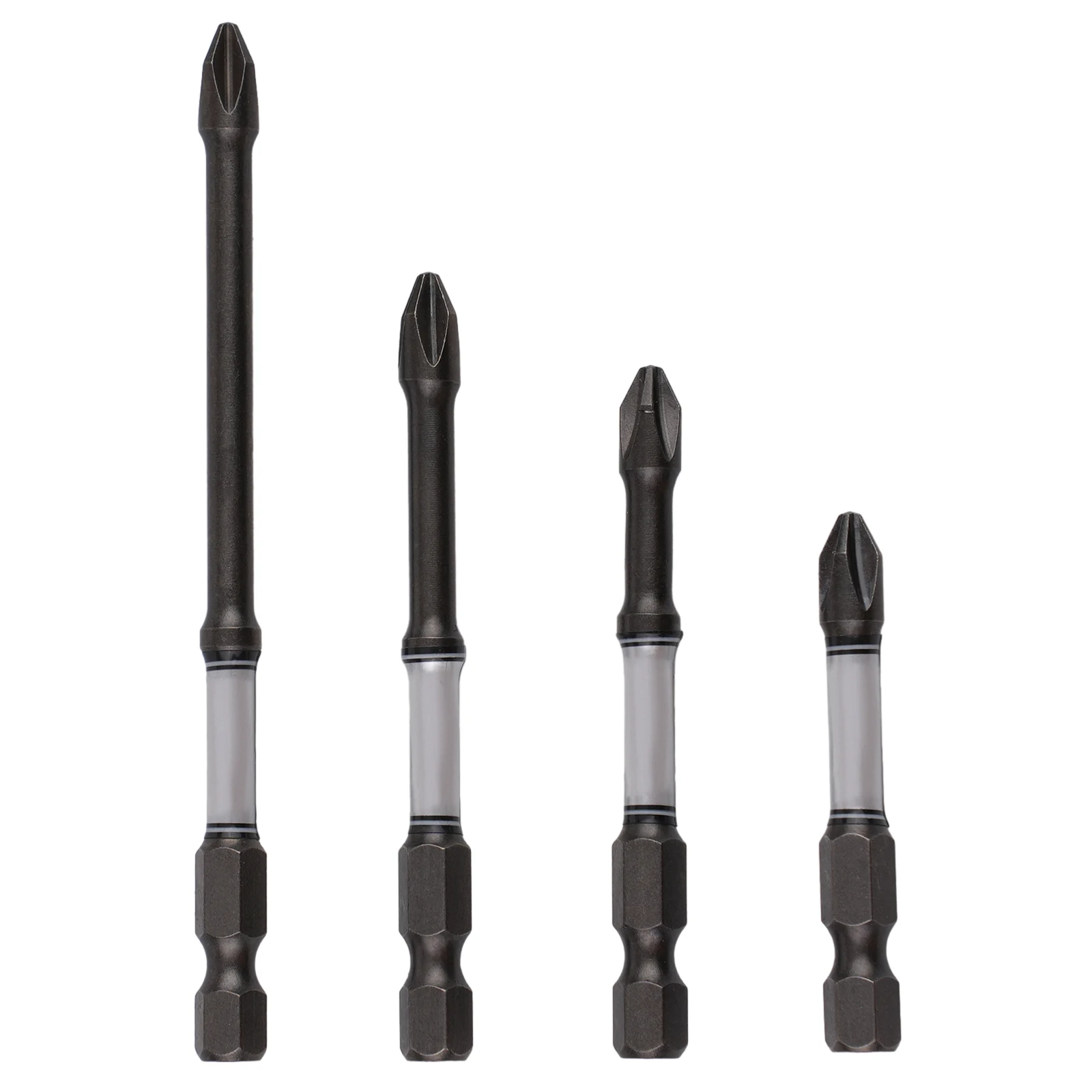 

4 Pcs Impact Screwdriver Bit PH2 Cross Head Hex Shank 50/65/75/100mm For Electric Driver Electrician Tools Switch Repairing Tool