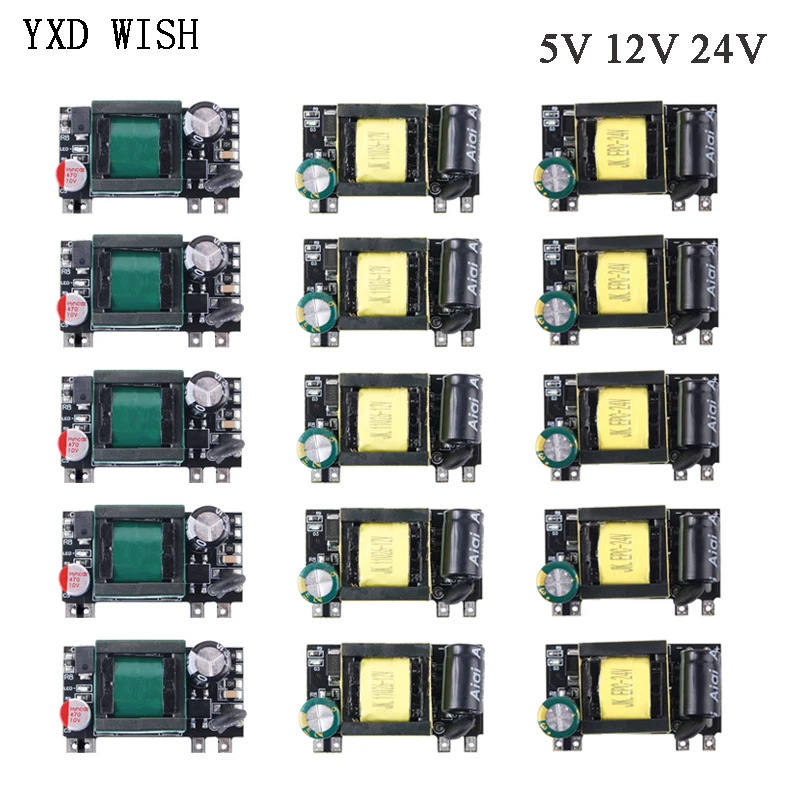 Ac-dc 5v 2000ma 12v 1000ma 24v 500ma 10w Precisão Buck Converter ac 220v para 5v 12v dc Step Down Transformador Módulo de Alimentação