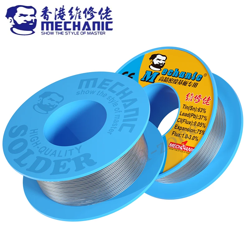 Soldering Wire MECHANIC TY-V866 40g Mild Rosin Core 183℃ Melting Point 0.2-0.8mm High Purity Environmental Solder Welding Flux Iron Cable
