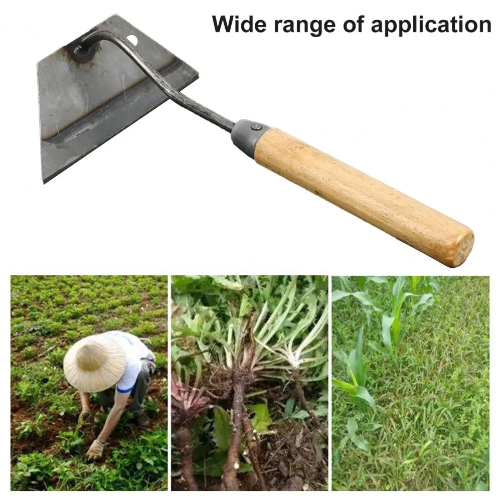 Hand-held Hardened Hollow Hoe with Ergonomic Handle Rustproof Easy Weeding Soil Loosening Farm Hole Garden Supplies