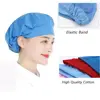 Women Man Cotton Dust proof Work Cap Accessories Bundled Hair Work Headband Chef Cap Food Service Cook Hat Canteen Catering 5