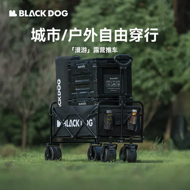 

Blackdog Camping Outdoor Wagon Cart Trolley Multi-purpose Beach Large Wheels Hand Foldable Table Box Plate Organizer Storage Box
