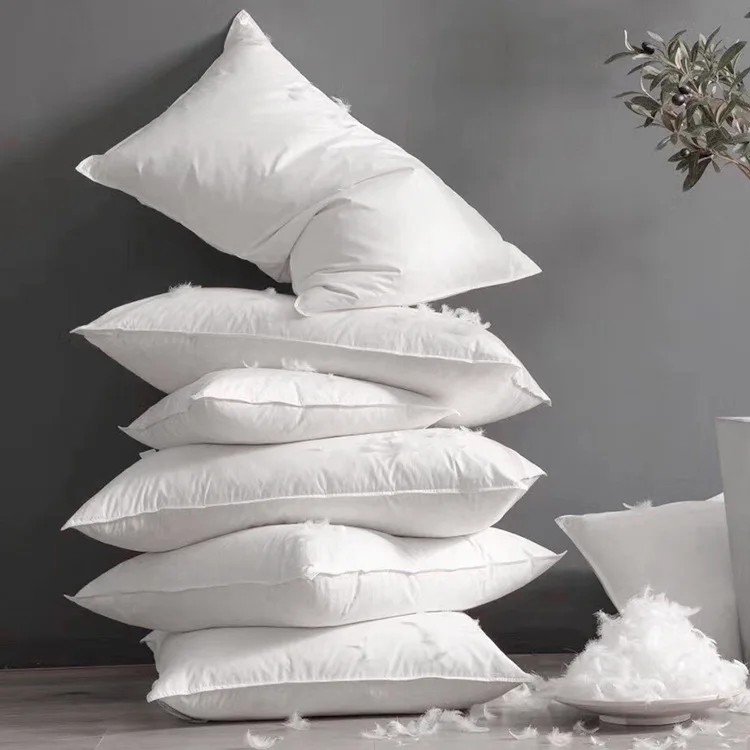 Down Pillow 100% White Goose Down/Feather Pillow Five-star Hotel Goose Feather Pillows Single Healthy Pillow Orthopedic Pillows 6