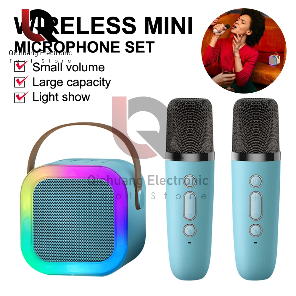 Altoparlante K12 Audio Bluetooth Di Fascia Alta Piccola Casa Ktv Karaoke Microfono Professionale Per Bambini Che Canta La Colonna Dell'Altoparlante Bl