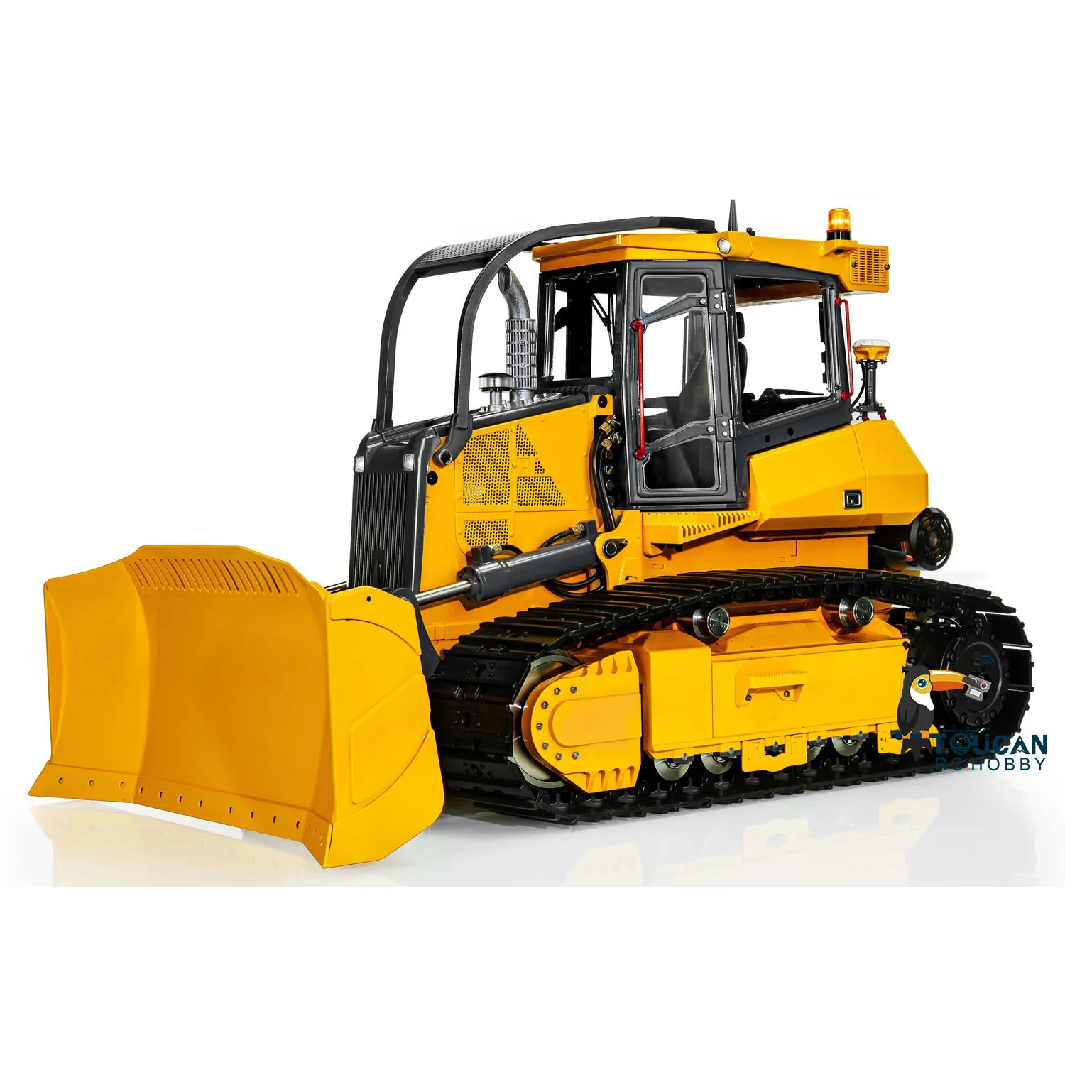 

Toys 1/14 LESU Aoue 850K RC Hydraulic Dozer Black Track Bulldozer Painted Assembled for Boys TH22777