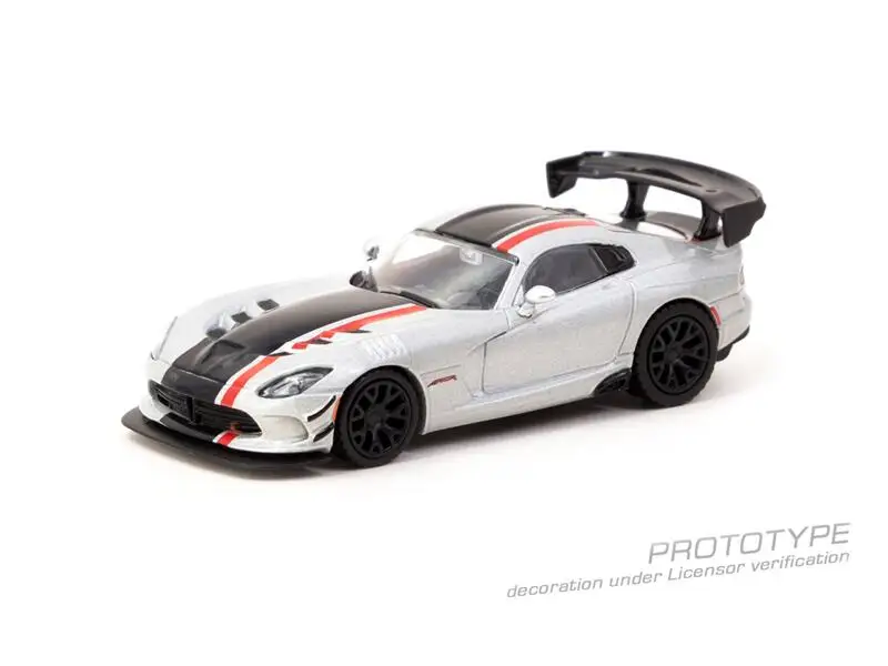 ** Pre-Ordina ** Tarmac Funziona 1:64 Viper Acr Extreme Silver Metallic Diecast Model Car