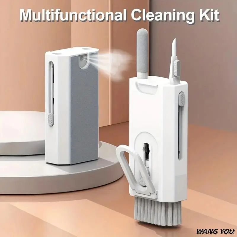 Q8 Screen Cleaning Kit Computer Keyboard Cleaner Brush Earphones Cleaning Pen For Headset IPad Phone Tools Keycap Pulle