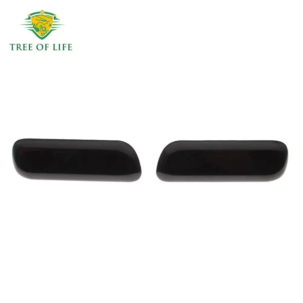 블랙 그레이 앞 범퍼 헤드라이트 워셔 스프레이 노즐 커버 캡 RH LH, 미쓰비시 파제로 V97 V93 몬테로 8264A027 8264A028