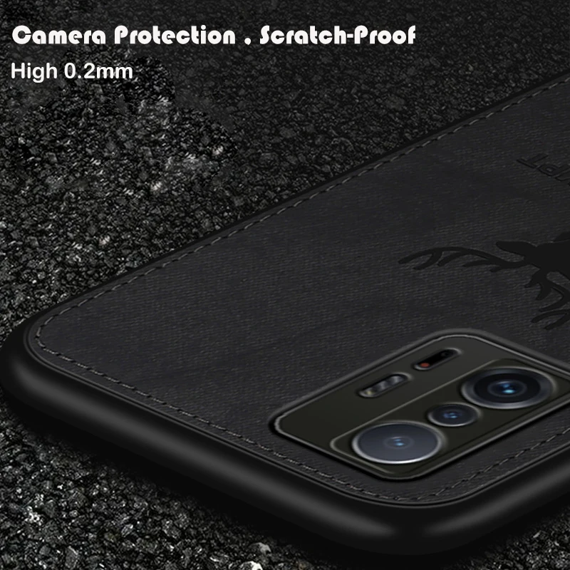 Klassische Tuch Fall Für Xiaomi Mi 14 13 13T 12 12T 11T Pro 9T 10T 11 Lite Poco F3 F4 F5 Pro Gebaut-in Magnet Deer Abdeckung Shell – Detail 7
