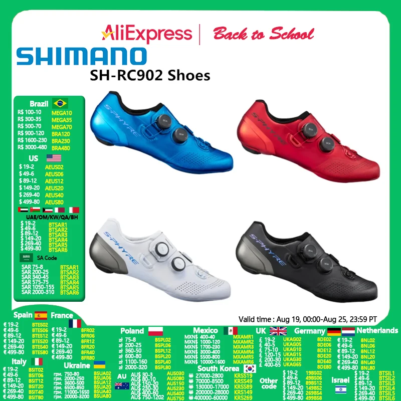 Shimano RP901 RC902 Carbon Road Bicycle Cycling Bike Shoes SH-RP901 SH-RC902 For Men Women Cycling Sneaker cycling shoes