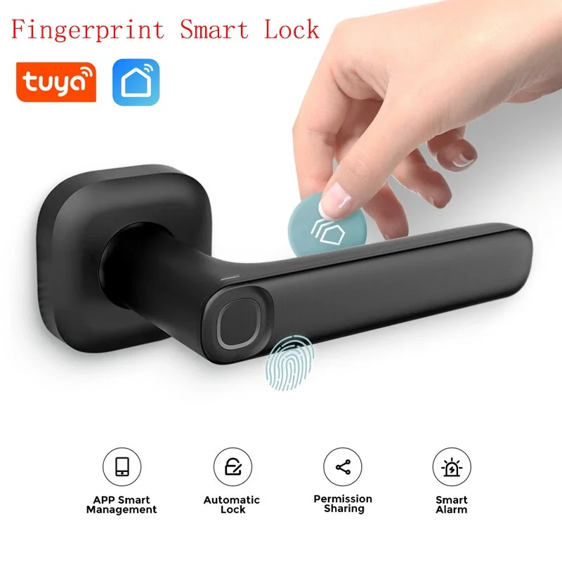 

YEEUU R2 Smart Door Lock with Fingerprint/Code/NFC Card/YEEUU App with and Support Tuya/Alexa/Google Home