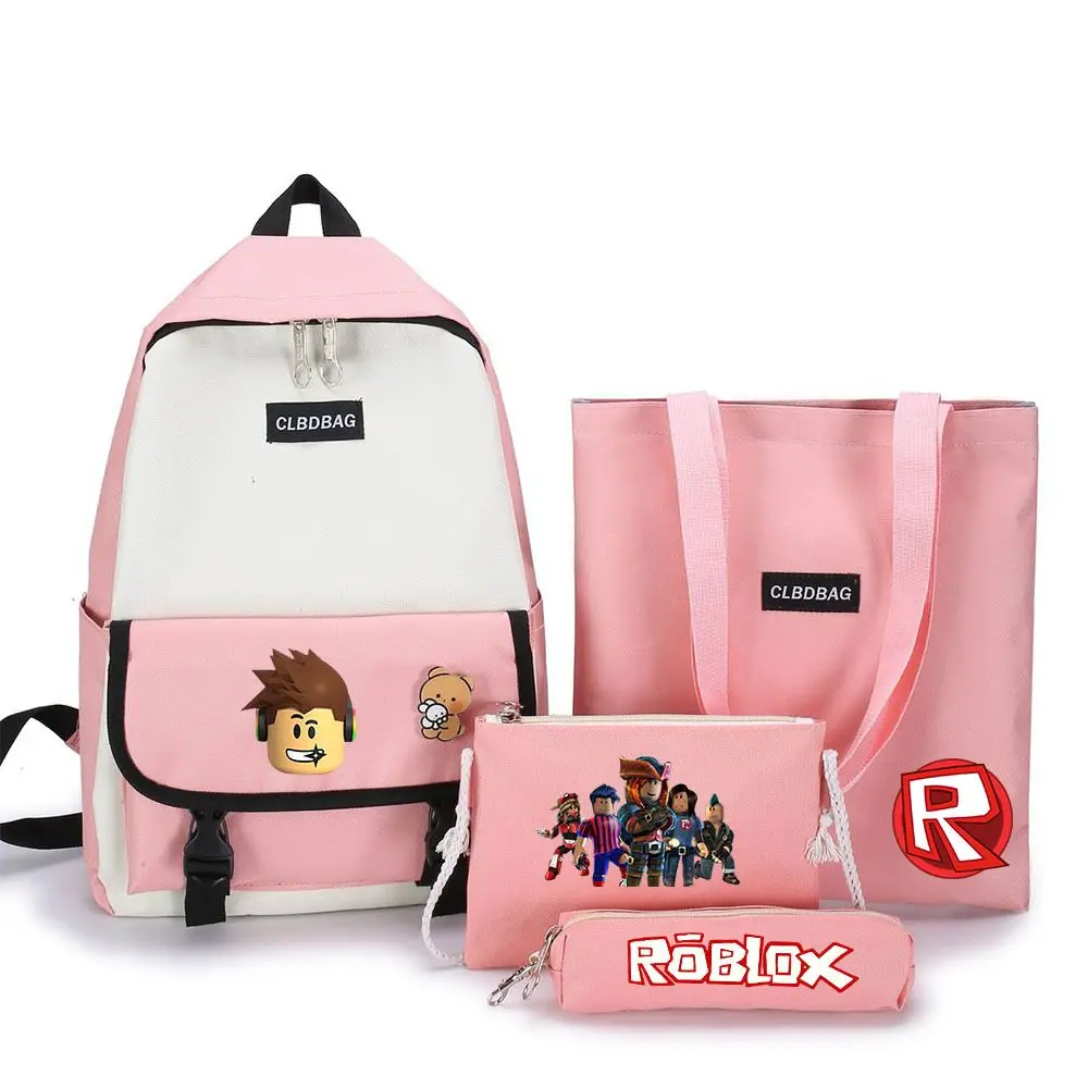 Três peças Roblox Jogo Circundante Masculino e Feminino Estudantes Ombro  Único Ombro Lápis Bag Middle School Student Bag - AliExpress