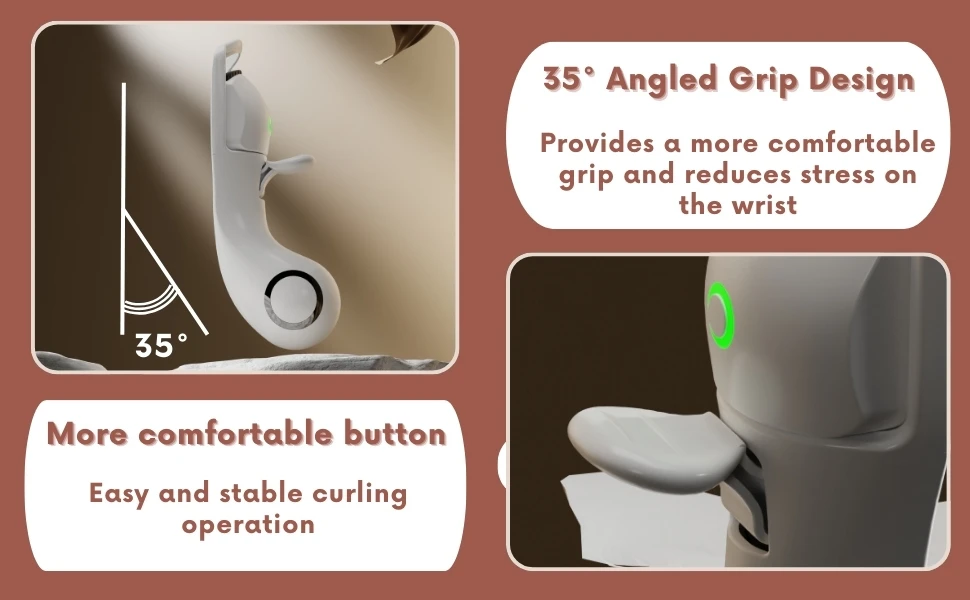 rizador de pestañas eléctrico recargable, control rápido de temperatura, 3 configuraciones de temperatura, adecuado para mujeres &raquo; rizador de pestañas eléctrico recargable