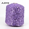 COOMAMUU Luxury Cotton Sequins Yarn пряжа 500G/Bobbin Hand Knitting Yarn 3MM+6MM Sequins accessories yarn 6