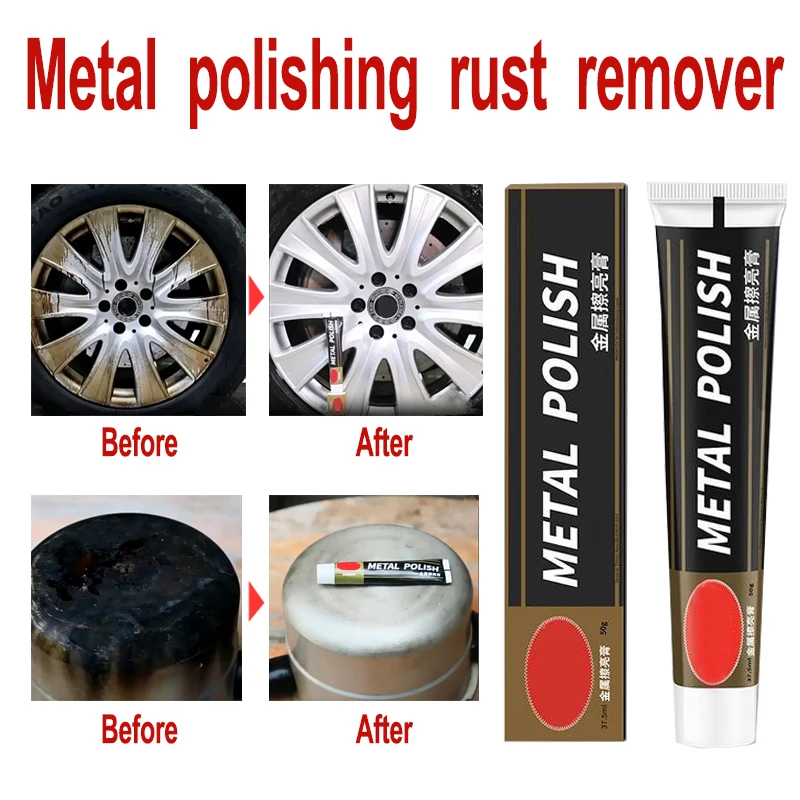 Metal Polish 50g/100g Knife Machine Polishing Wax Cream Mirror Metal Stainless Steel Watch Polishing Paste Rust Remover