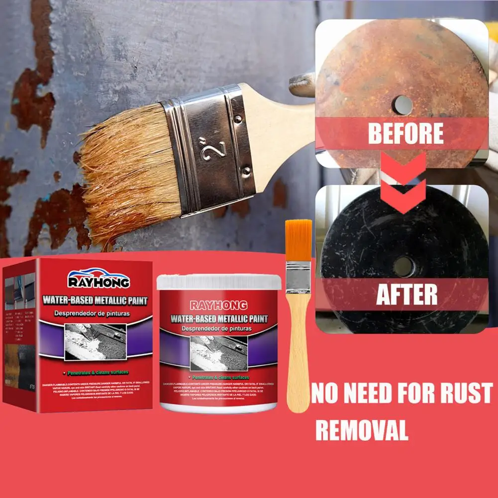 Car Rust Remover Convenient Eco friendly Water Based Primer Metal Surfaces Repair Rust Remover