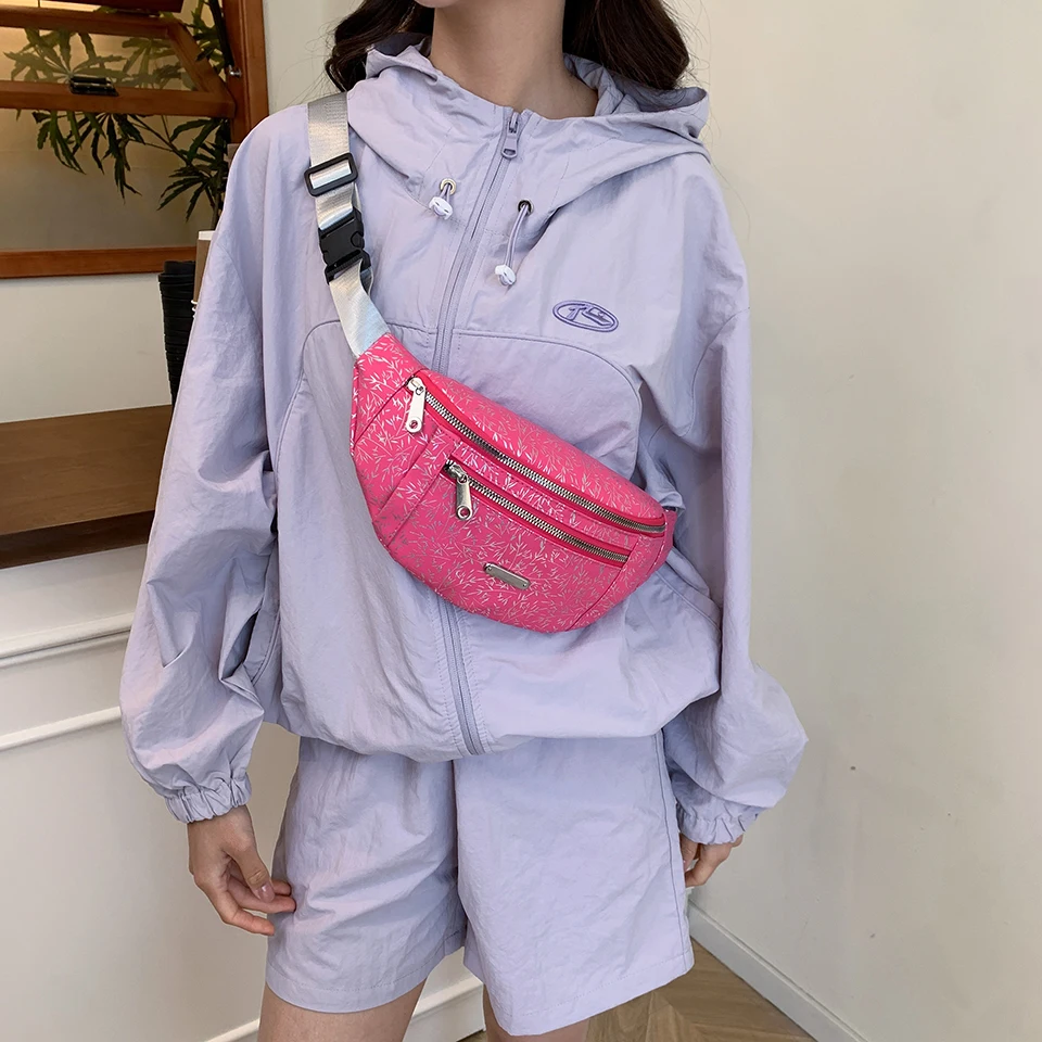 Nette Fanny Pack Mode Reise Schulter Geldbörse Gürtel Tasche Frauen Taille Tasche Gürtel Tasche Weibliche Banane Tasche Handy Tasche Bauch Taschen Fall – Detail 5