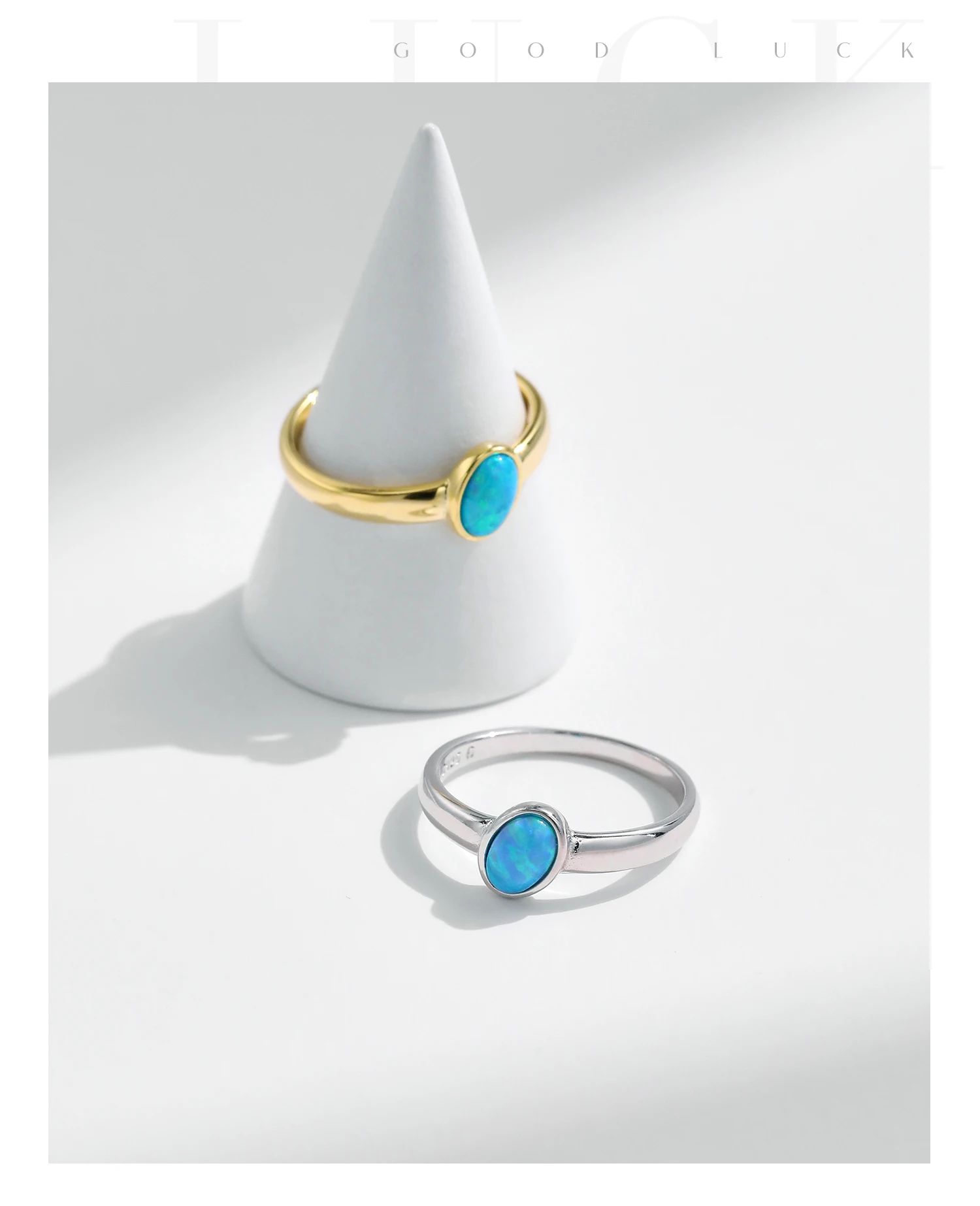 MODIAN 925 Sterling Silver Irregular Oval Opal Charming Finger Ring Platinum Plated Vintage Rings For Women Silver Jewelry Gift