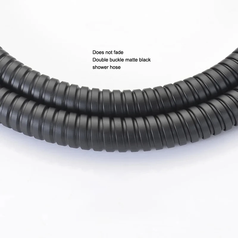 Shower Hose Black/Chrome Stainless Steel Flexible Shower Hose Bathroom Accessories Shower Pipe High Strength Hot and Cold Hose