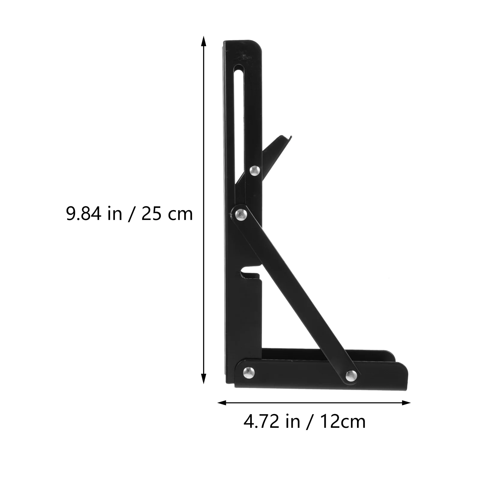 

2Pcs Folding Shelf Brackets Stainless Steel Collapsible Brackets Wall Mount Rack