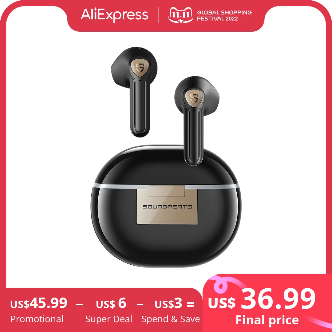 SoundPEATS Air3 Deluxe HS Bluetooth 5.2 Earphones Hi Res Audio Wireless Earbuds with LADC Codec, in Ear Detection,App Support| | - AliExpress