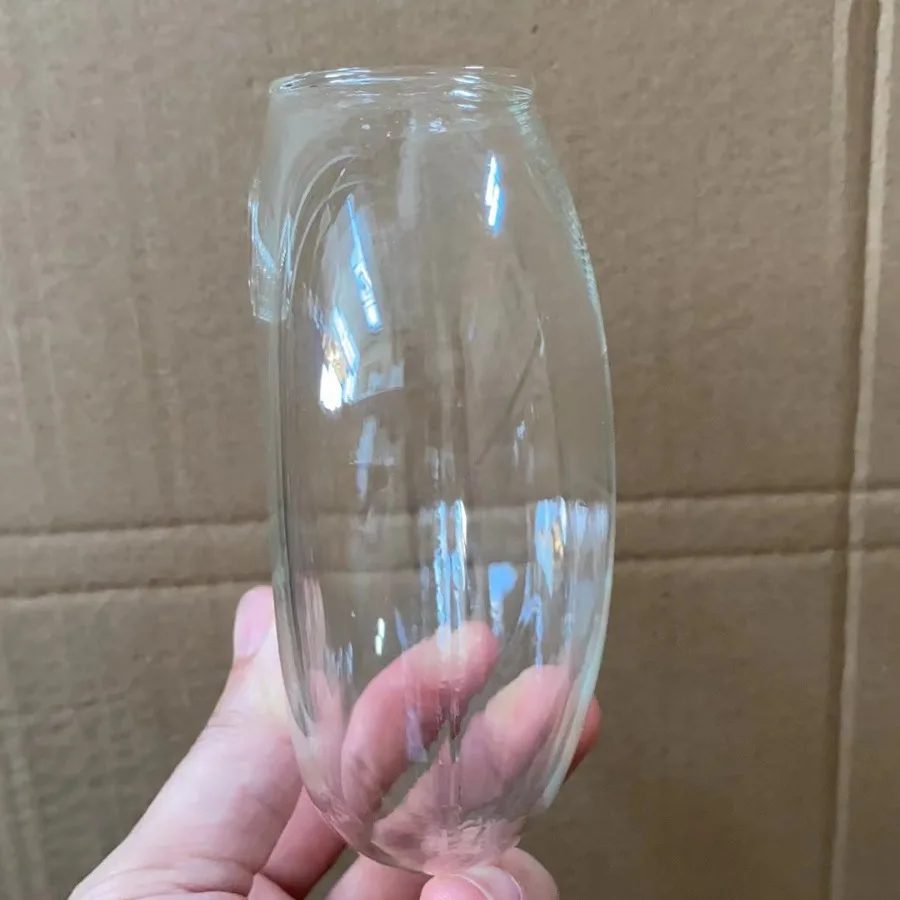 Wall Hanging Semi-circular Glass Flower Vase Plant Hydroponic Terrarium Wall Fish Tank Aquarium Container Home Decor