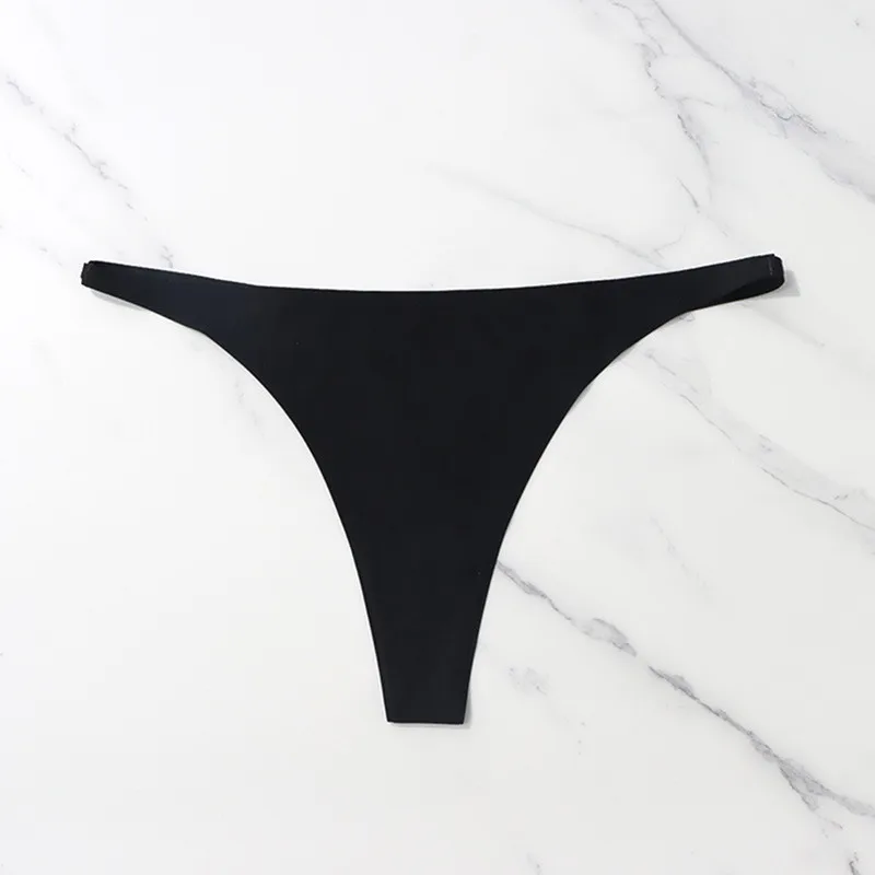 Women's Ice Silk Panties Traceless Thong Briefs Bikini Briefs Low Waist Quick Dry Fashion Triangle