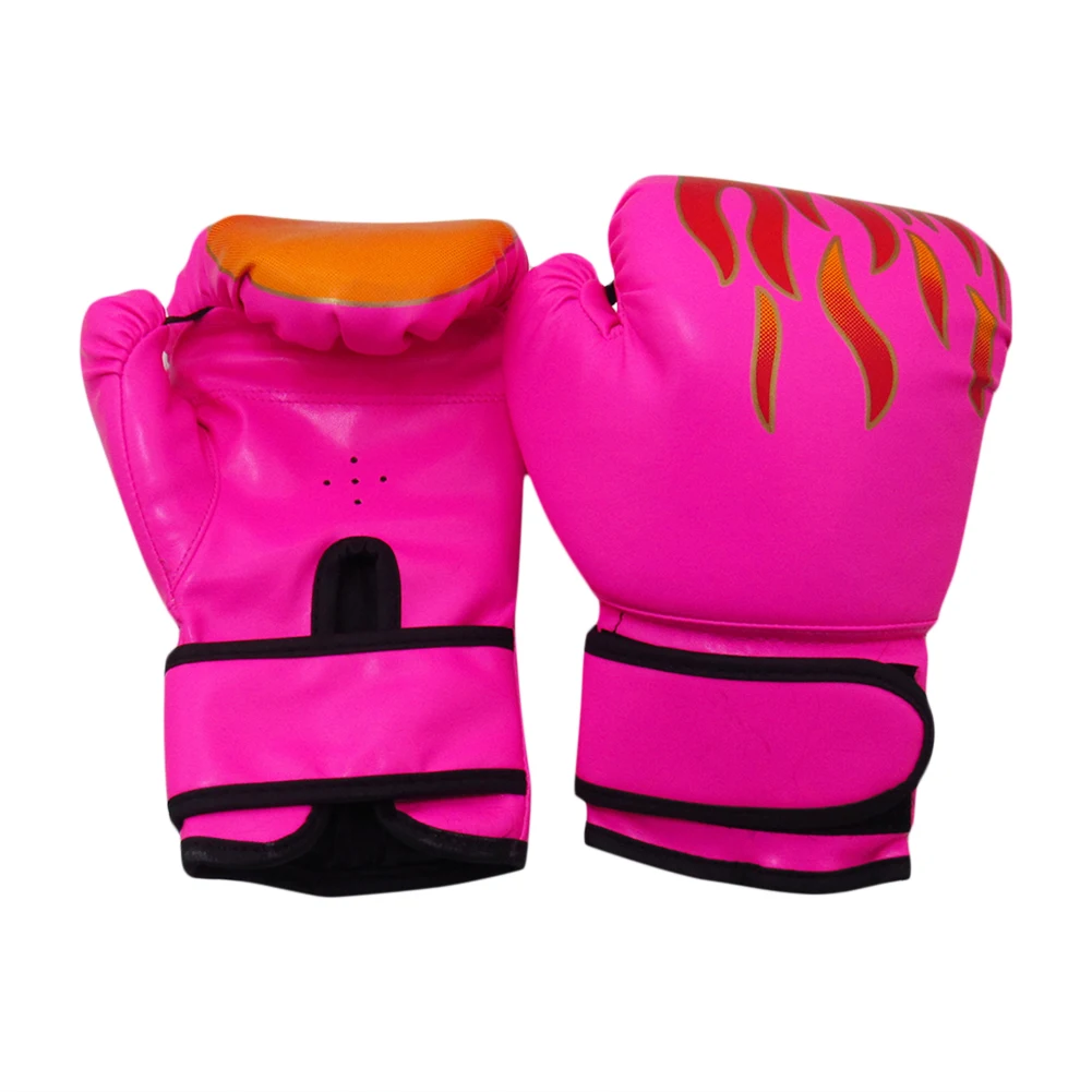 2pcs Boxing Training Fighting Gloves Flame Gloves Kid Breathable Sparring Karate for Effective Working-out Accessories
