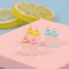 6Pcs Colorful Resin Simulation Mini Milk Bottle Miniature Baby bottle Super Cute Transparent Bottle 1:12 Dollhouse Accessories 4