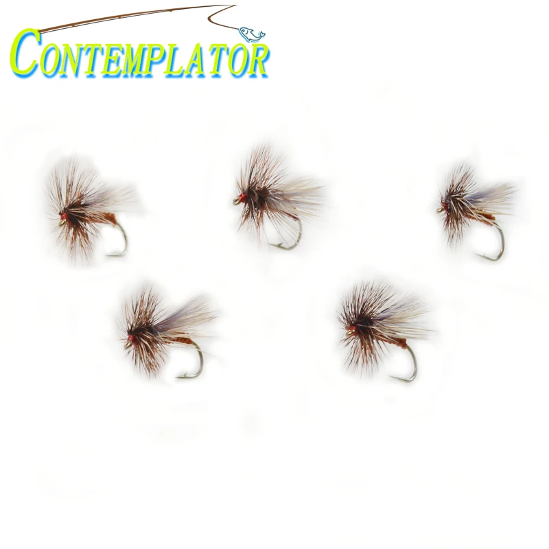 

CONTEMPLATOR 12# Caddis Variant Dry Flies Fishing Trout Insect Lure 5pcs/pack High Carbon Steel Hook Surface Water Baits